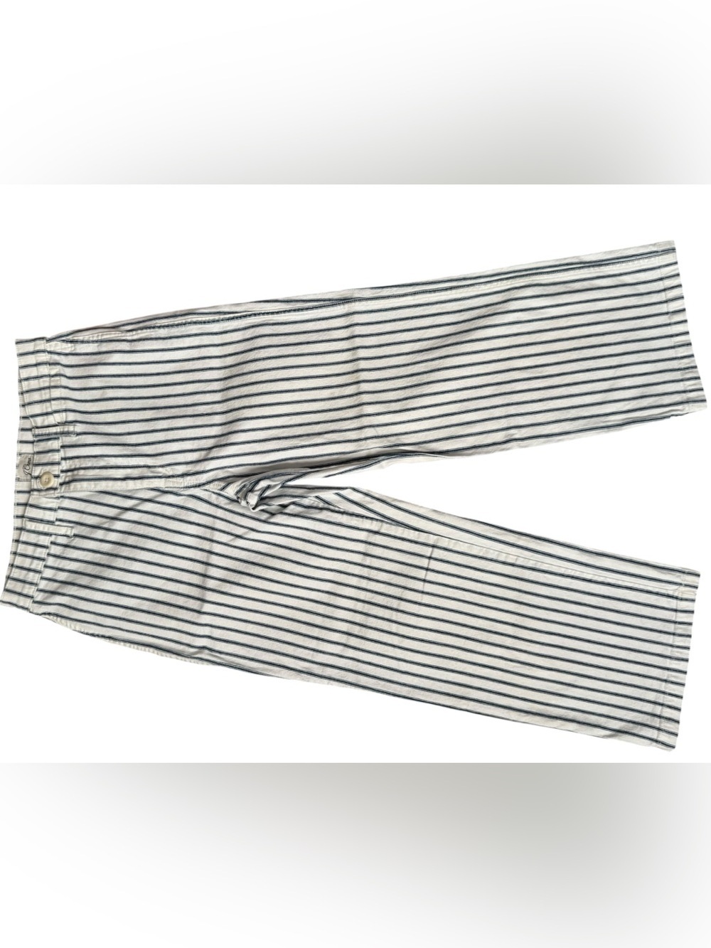 J Crew Striped HighRise Wide Leg Pants with Nautical Pinstripes - Picture 3 of 6